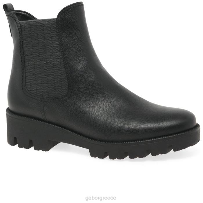 Gabor Shoes - Gabor γυναίκες μποτάκια newport chelsea μαύρος 6N64213 είδη υπόδησης