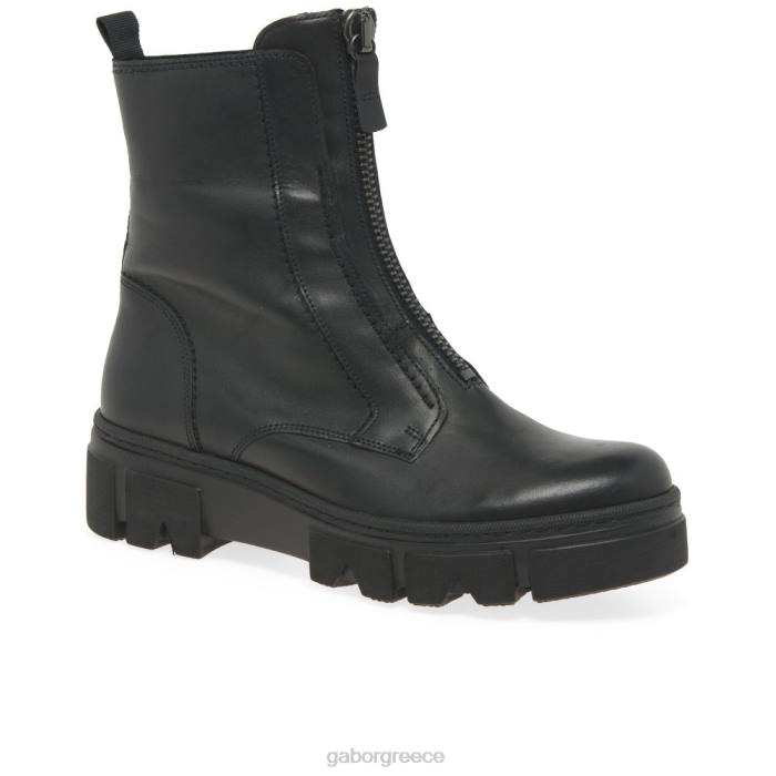 Gabor Μποτακια - Gabor γυναίκες joy biker μπότα μαύρος 6N64242 είδη υπόδησης