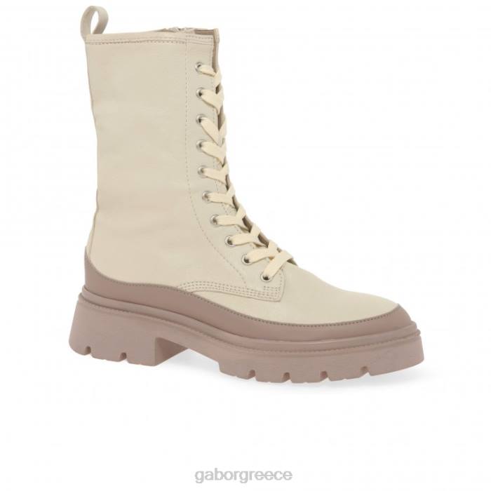 Gabor Μποτακια - Gabor γυναίκες leora biker boots panna/σκούρο γυμνό 6N64245 είδη υπόδησης