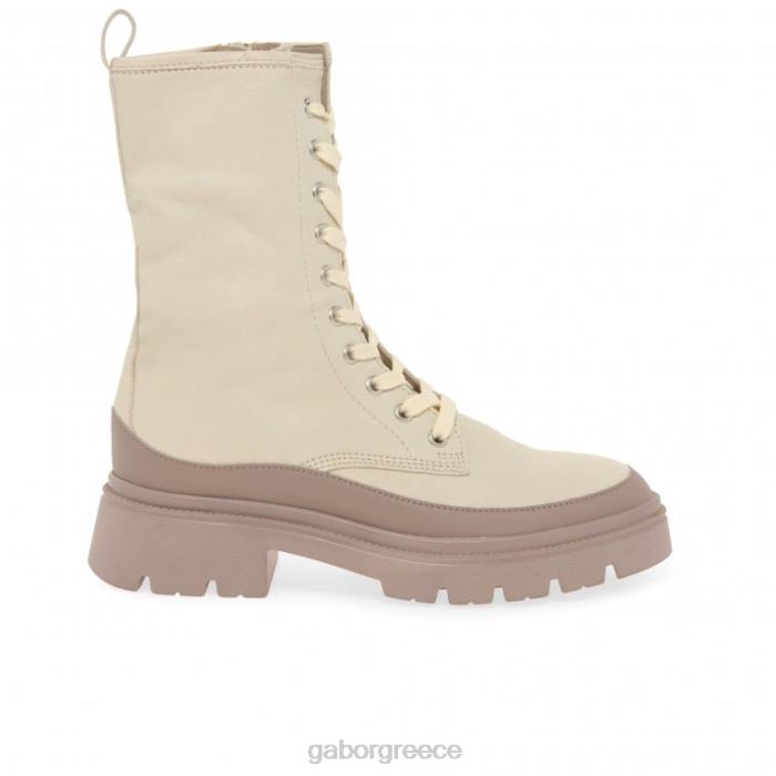 Gabor Μποτακια - Gabor γυναίκες leora biker boots panna/σκούρο γυμνό 6N64245 είδη υπόδησης