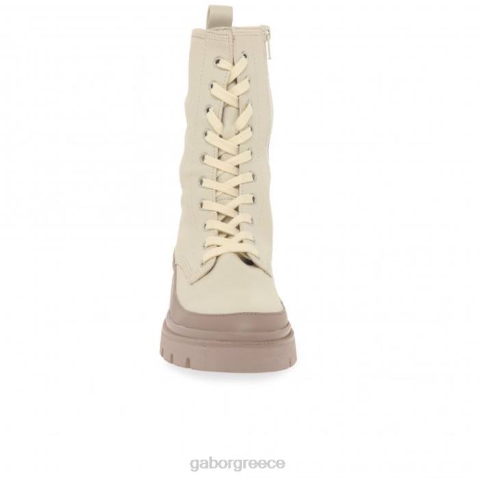 Gabor Μποτακια - Gabor γυναίκες leora biker boots panna/σκούρο γυμνό 6N64245 είδη υπόδησης