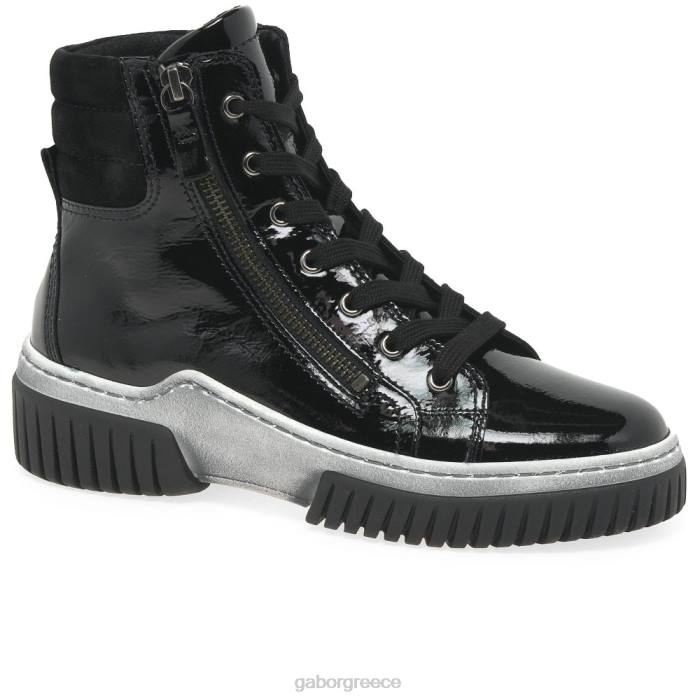 Gabor Shoes - Gabor γυναίκες μποτάκια ακακίας μαύρη πατέντα 2 6N64240 είδη υπόδησης