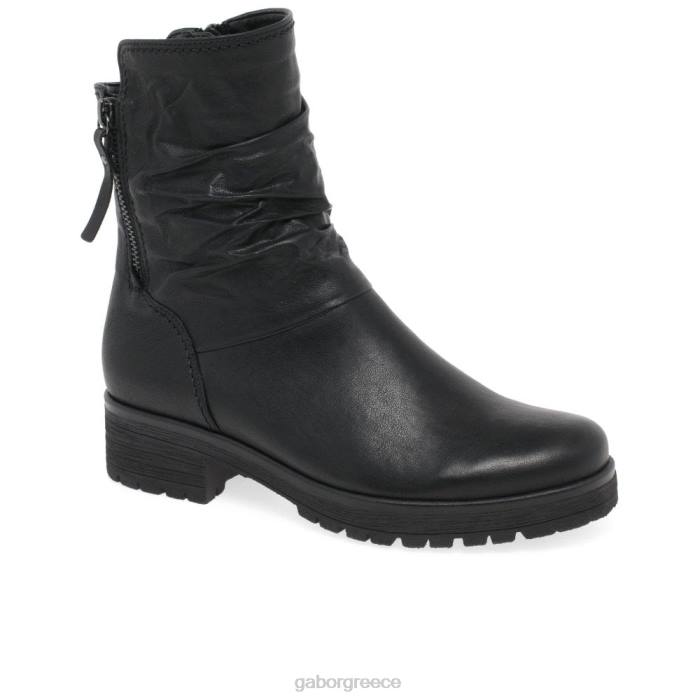 Gabor Shoes - Gabor γυναίκες μπότες biker zola μαύρος 6N64201 είδη υπόδησης