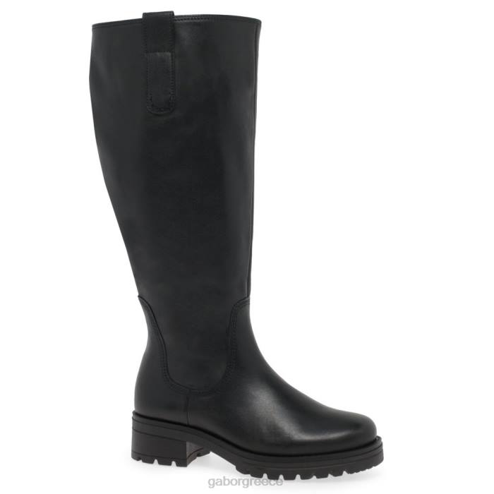 Gabor Shoes - Gabor γυναίκες ψηλές μπότες για το γόνατο sadberge xl μαύρος 6N64336 είδη υπόδησης