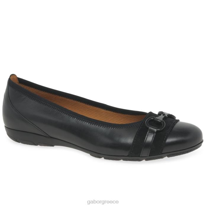 Gabor Greece - Gabor γυναίκες casual παπούτσια raif μαύρο/σουέτ 6N6425 είδη υπόδησης