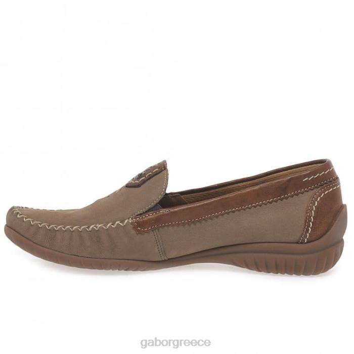 Gabor Shoes - Gabor γυναίκες σπορ μοκασίνια Καλιφόρνια corda nubuck/tan 6N6481 είδη υπόδησης