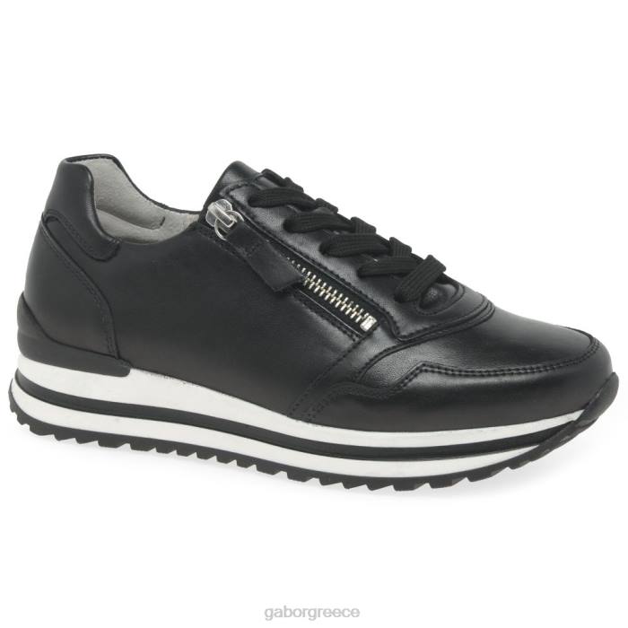 Gabor Shoes - Gabor γυναίκες εκπαιδευτές nulon μαύρος 6N64147 είδη υπόδησης