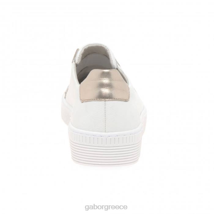 Gabor Shoes - Gabor γυναίκες wye sports casual προπονητές λευκό/πουδέρ 6N64141 είδη υπόδησης