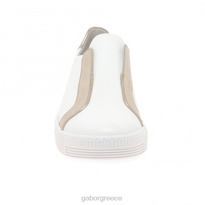 Gabor Shoes - Gabor γυναίκες wye sports casual προπονητές λευκό/πουδέρ 6N64141 είδη υπόδησης