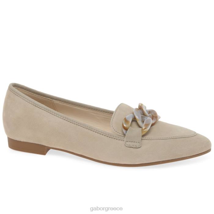 Gabor Shoes - Gabor γυναίκες κάλαντα loafers σουέτ της ερήμου 6N6496 είδη υπόδησης