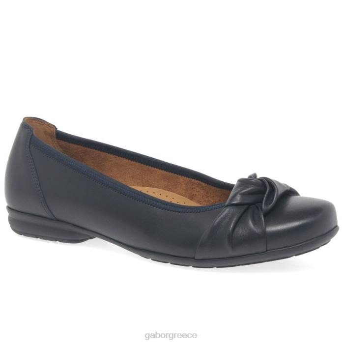 Gabor Shoes - Gabor γυναίκες ashlene casual παπούτσια ναυτικό δέρμα 6N6490 είδη υπόδησης