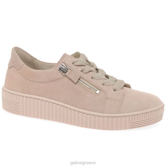 Gabor Shoes - Gabor γυναίκες casual παπούτσια σοφίας ρουζ σουέτ 6N64327 είδη υπόδησης