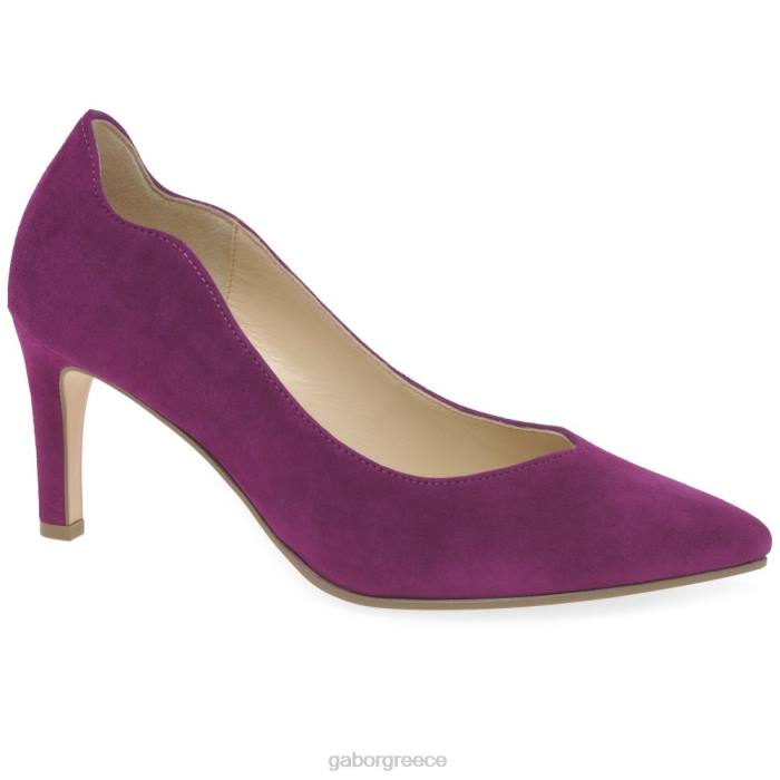 Gabor Shoes - Gabor γυναίκες παπούτσια δικαστηρίου πτυχίου μαύρο σουέτ 6N6475 είδη υπόδησης
