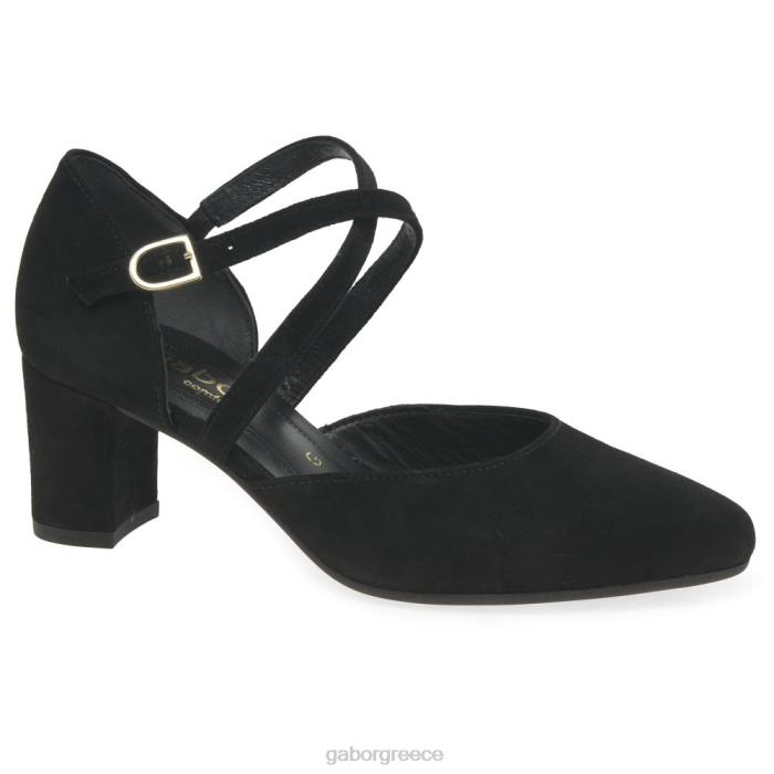 Gabor Shoes - Gabor γυναίκες παπούτσια Alexis μαύρο σουέτ 6N6469 είδη υπόδησης