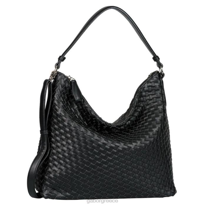 Gabor Greece - Gabor γυναίκες emilia hobo bag μαύρη εκτύπωση 6N64283 αξεσουάρ